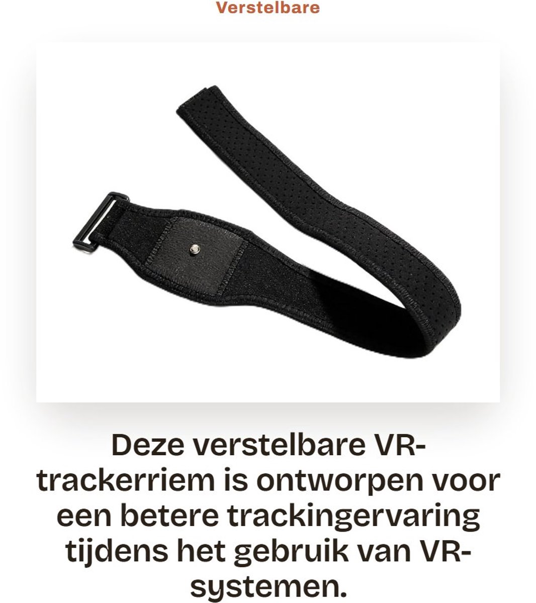 Dailygoods- Trackerriem Premium Stof - Verstelbare Riem - Handriemen - Ademend Ontwerp - Veilig en Betrouwbaar - Zachte SBR-laag - VR-riem