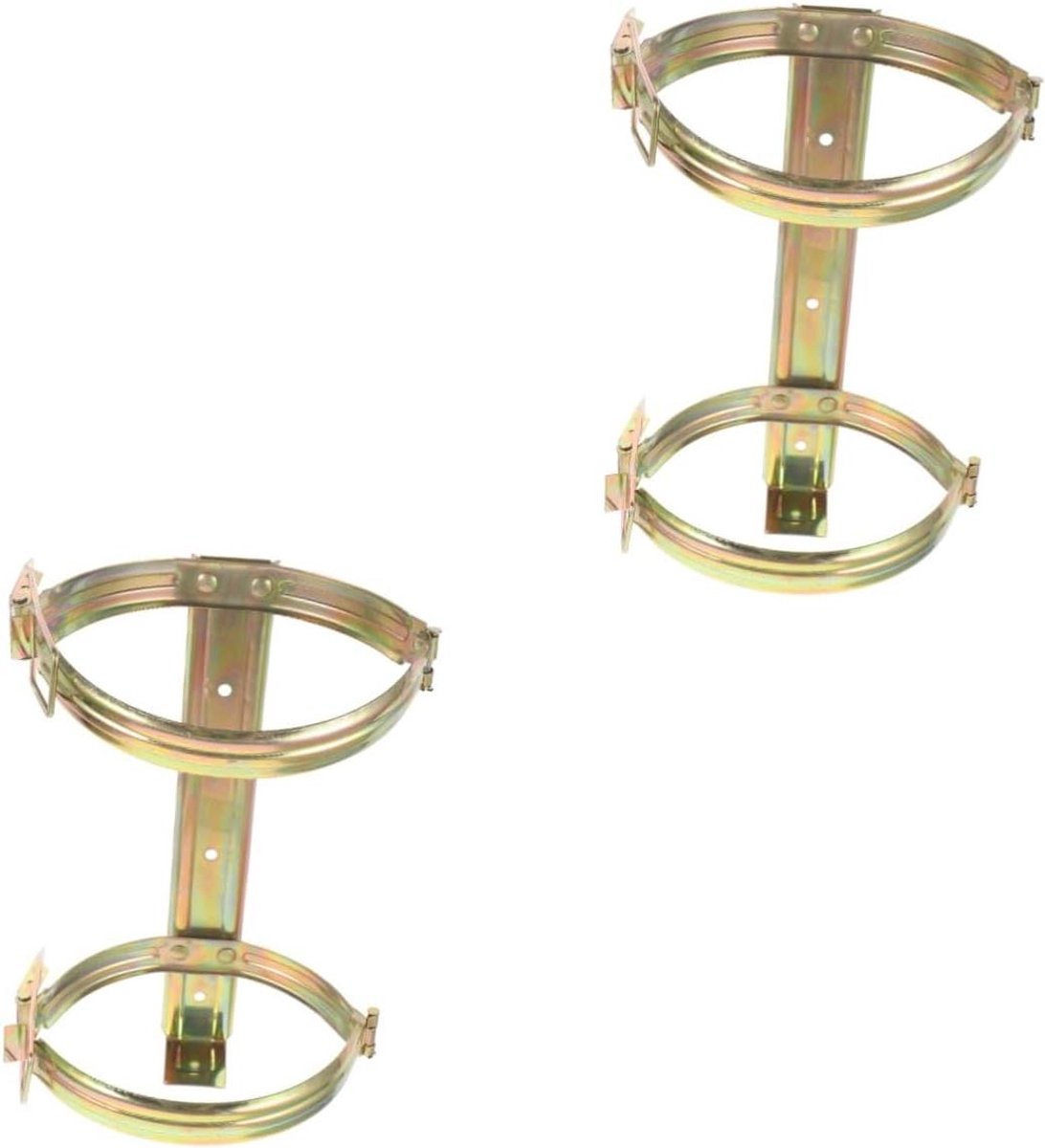 Brandblusser Hanger - Bevestiging Blusser - Veilige Opslag - Stevig Metalen Frame - 24.5 x 16 cm - Zwart