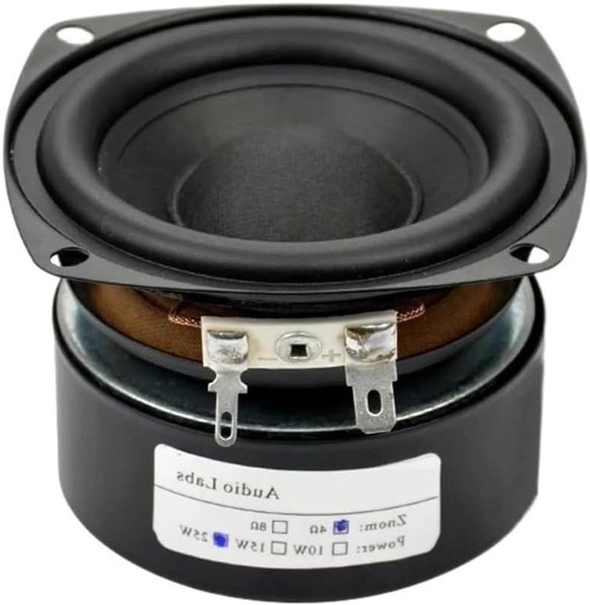 Subwoofer Luidspreker - Woofer Bas - Home Theater - 3 Inch Formaat - 25 W Vermogen - Zwart