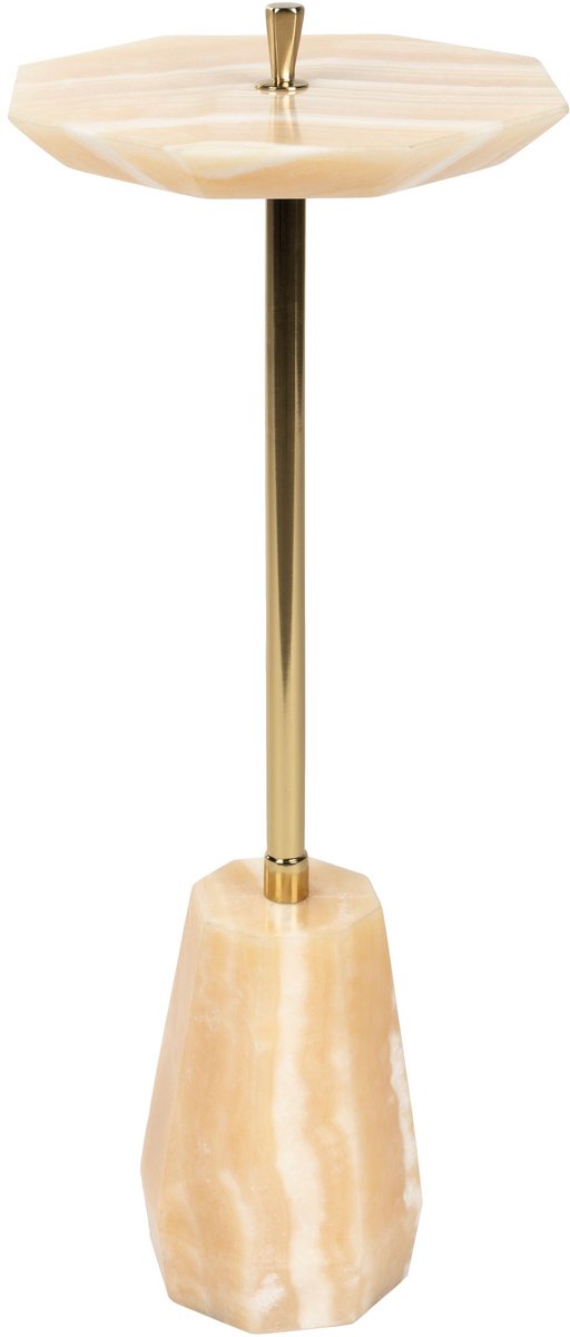 Dutchbone Onno Bijzettafel Onyx Natuursteen - Geel