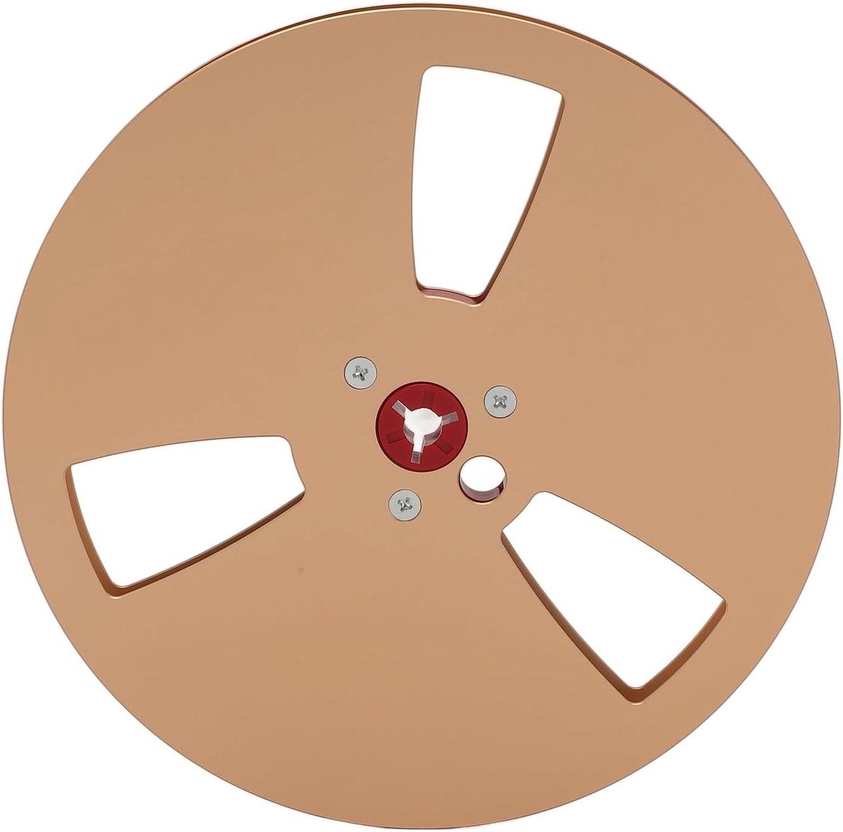 Lege Tape Haspel - Aluminium Reel - Muziek Opnemen - Stevige Aluminium Constructie - 7 Inch Diameter - Goud