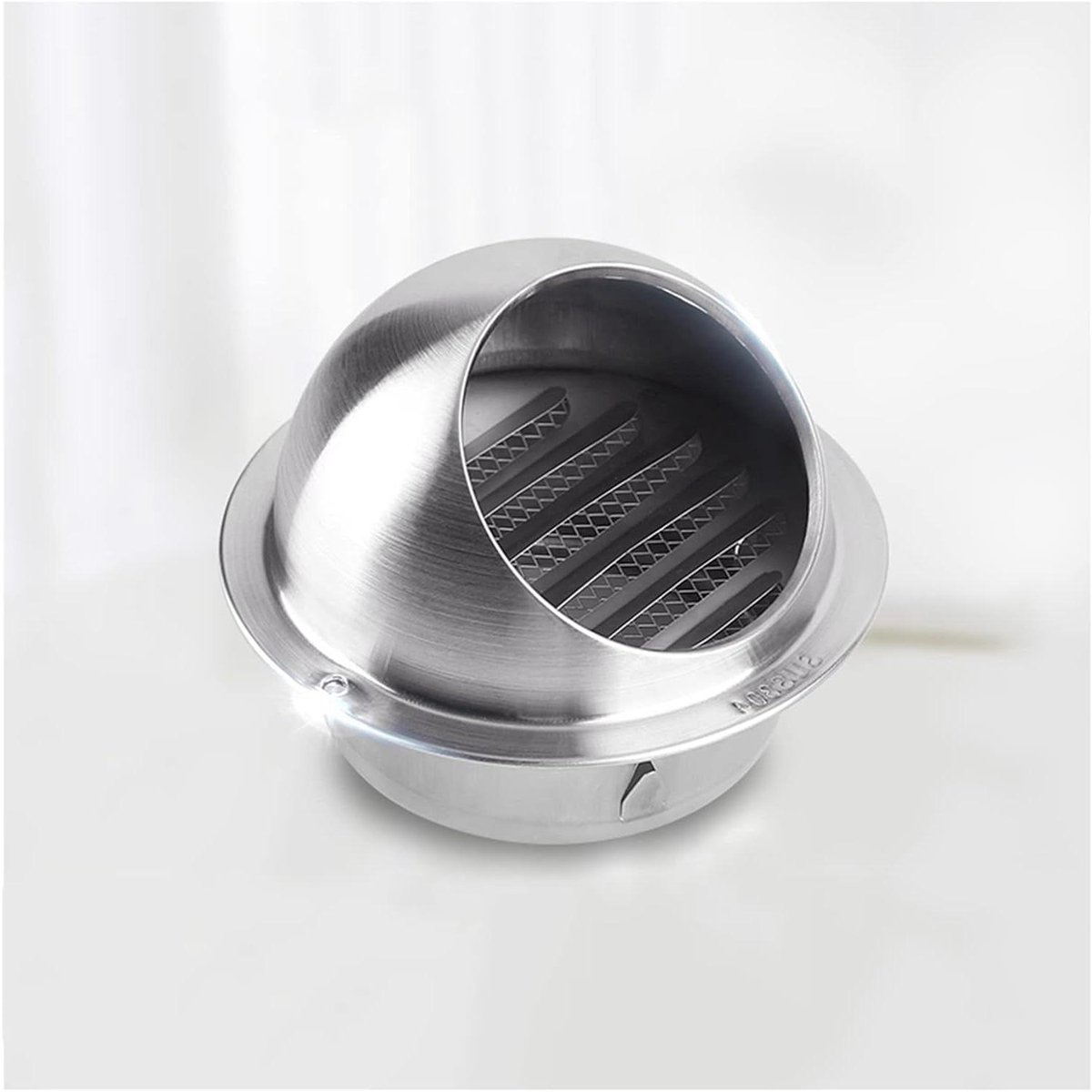 Ventilatierooster Afdekking - Rond Rooster - Luchtstroom Beheersen - Ingebouwd Gaas - 80 mm - Zilverkleurig