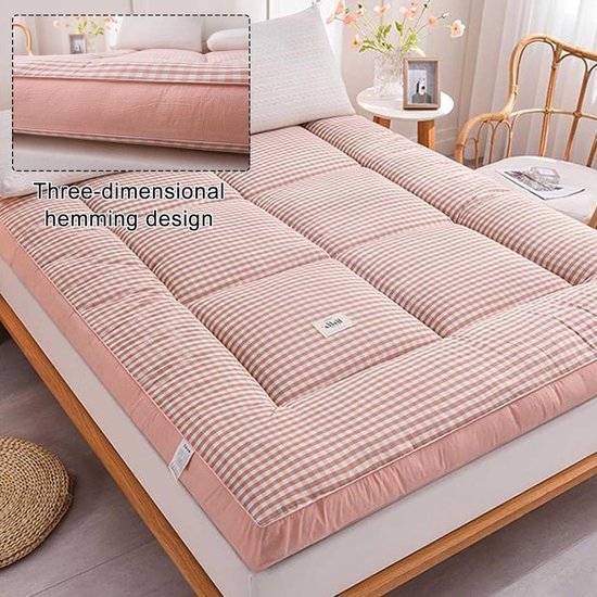Japanse Futon Matras - Grond Matras - Comfortabel Slapen - Extra Dik - Bijna 10 cm - Wit — afbeelding 3