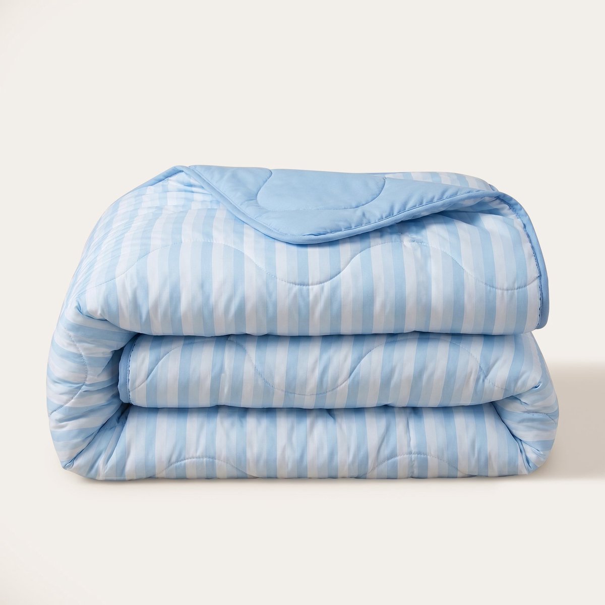 HappyBed Dekbed zonder overtrek 140x200 - Bedrukt dekbed zonder hoes - Hoesloos Dekbed met Print - Wasbaar Zomerdekbed - Eenpersoonsdekbed - Blue