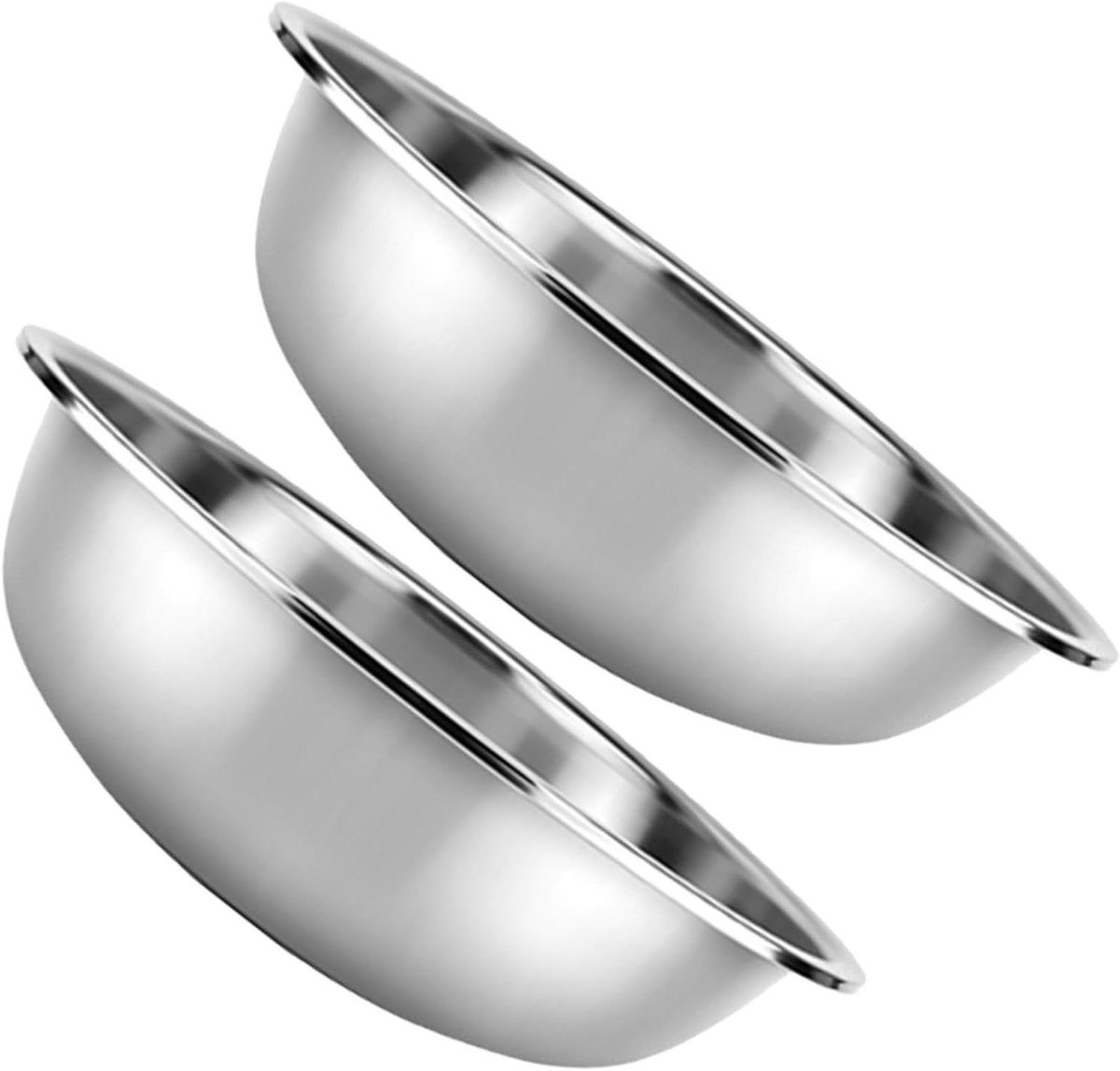 Keukenwasbak Set - Ronde Kom - Groenten Wassen - Verbrede Rand - 29x10cm - Zilver