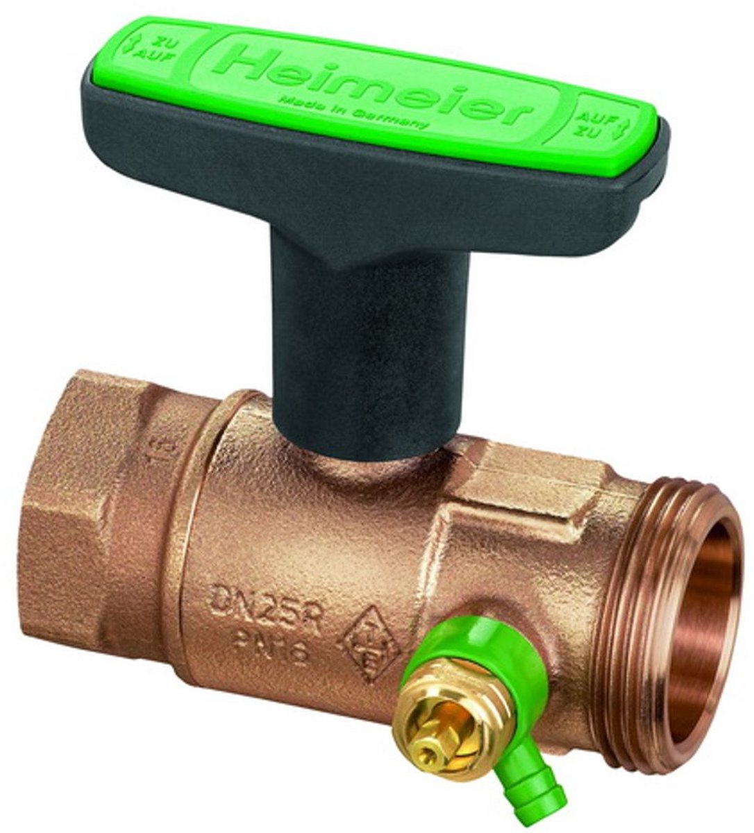 IMI Hydronic Engineering HEIMEIER Drinkwaterkogelkraan Globo D aftappen, binnen-/buitendraad, DN 15, RG, 0675-02.000