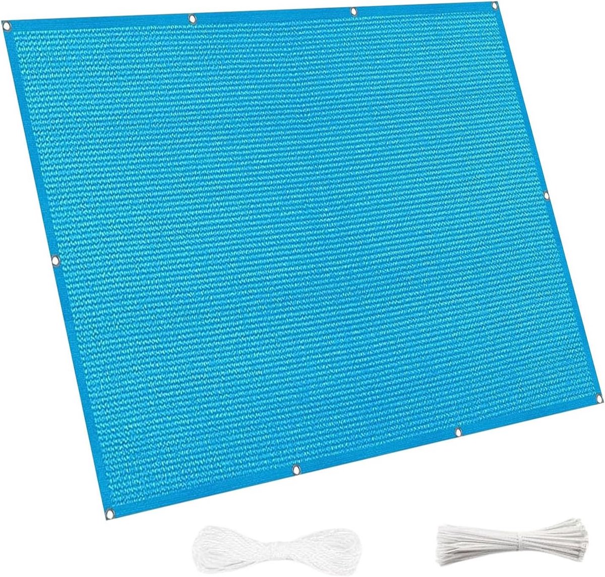 Balkonomranding met Oogjes - Privacy scherm - Inkijk blokkeren - Weerbestendig materiaal - 500 x 600 cm - Hemelsblauw
