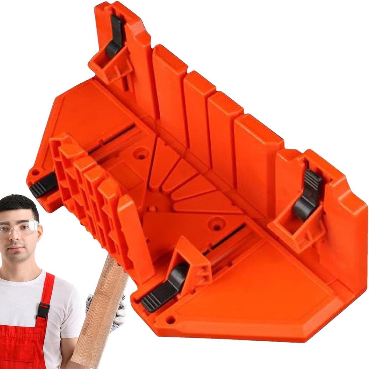Verstekzaag Gereedschap - Precisie Snijgereedschap - Houtbewerking Projecten - Verstelbare Hoek - 30 cm Lengte - Grijs