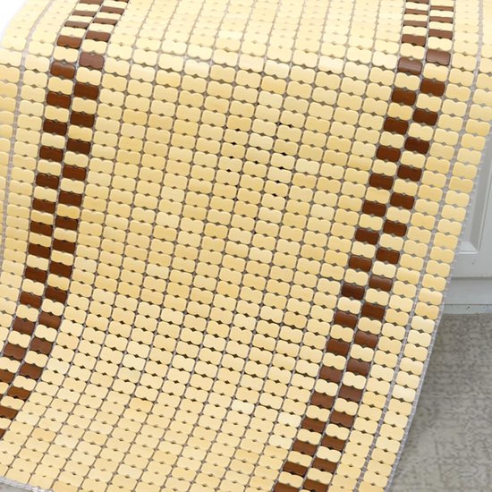 Bamboe Koelmatras - Zomer Slaapmat - Koel Slapen - Ademend Natuurlijk Materiaal - Opvouwbaar - Natuurlijk — afbeelding 4