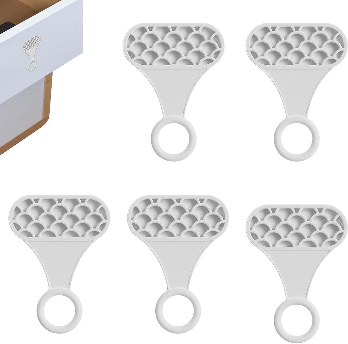 Toiletbril Handvat - Toiletzitting Houder - Hygiënisch Gebruik - Zelfklevend Ontwerp - 5 Stuks - Meerdere Kleuren