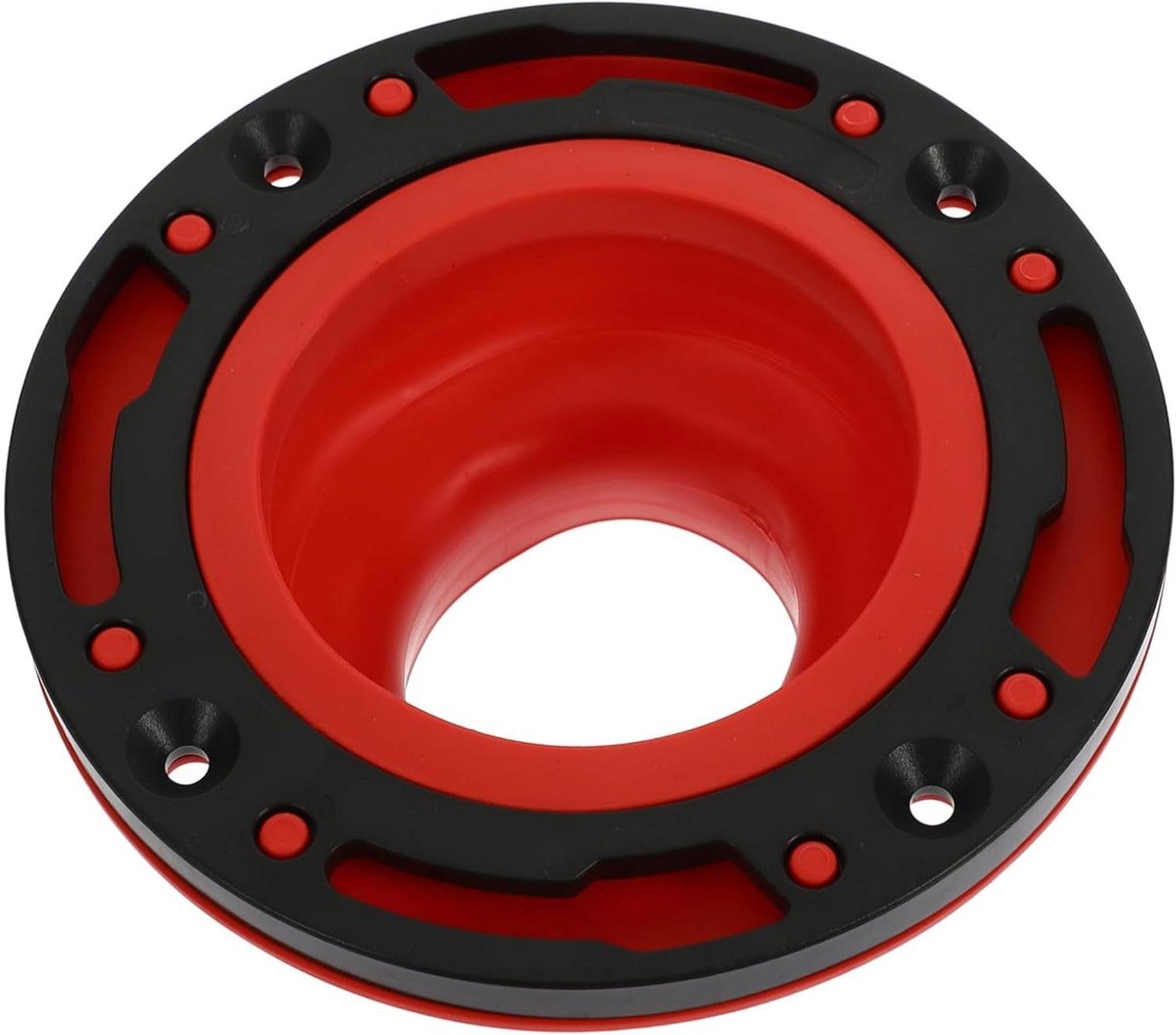 Toilet Flens Ring - Afvoer Afdichting - Lekvrije Installatie - Universele Pasvorm - 17.2 cm - Rood
