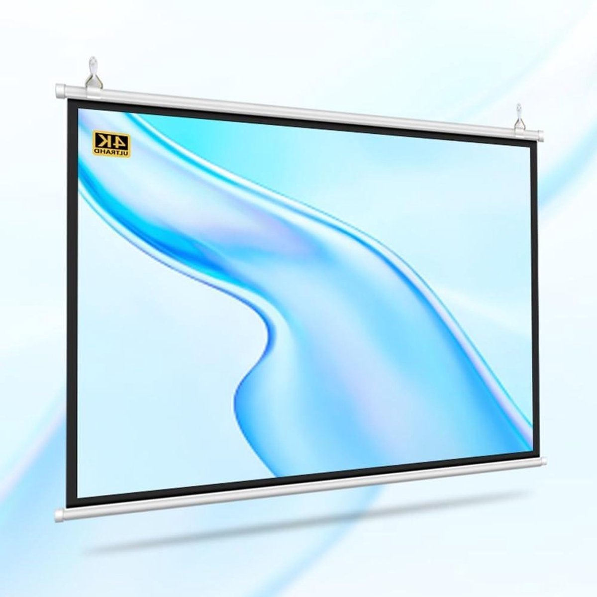 Projectiescherm - Filmscherm HD - Home Cinema - Handmatig Uitschuifbaar - 30-72 Inch - Wit