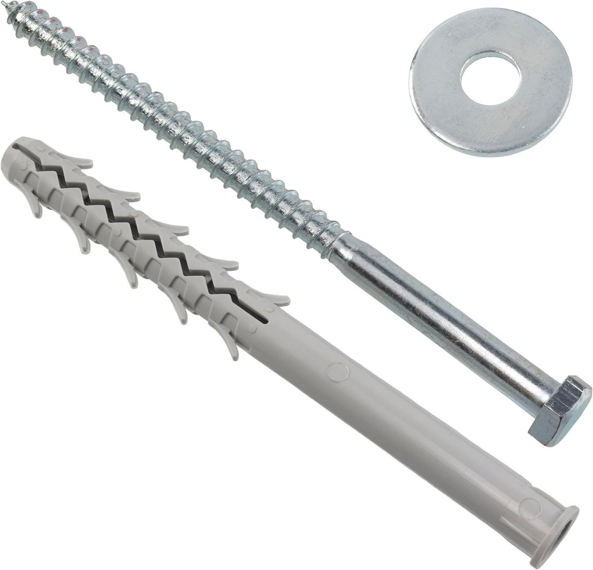 Kielplug Set - Nylon pluggen - Bevestigen in Steen - Met Vleugels - 4 Stuks 16x200mm - Nylon