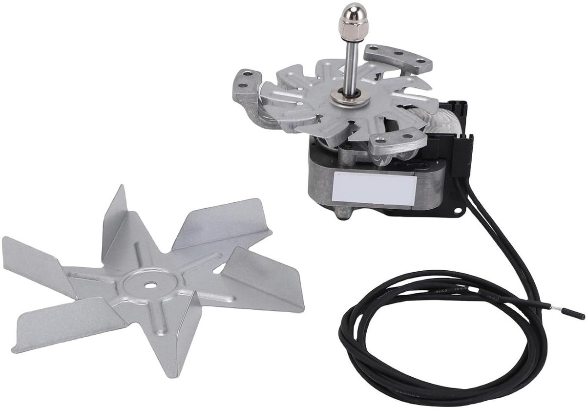 Generic Aluminium Ovenmotor, Ventilatorbladconstructie, Hoog Rendement, 6-bladige Hittebestendige Droogmotor voor Ovengebruik en Reinigingssystemen op Hoge Temperatuur