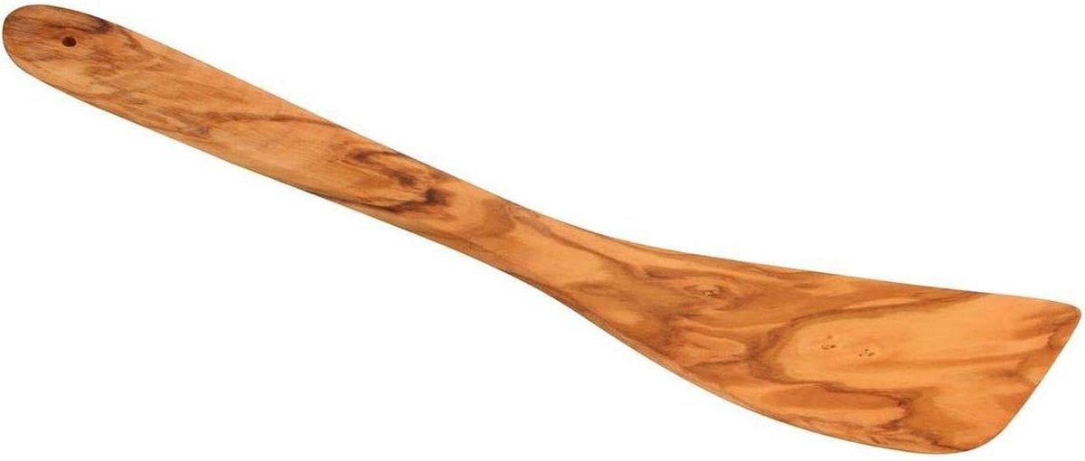 Houten Spatel - Keuken spatel - Koken en braden - Unieke houtstructuur - 30 cm - Bruin