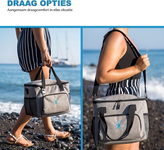 Duurzame Koeltas 20L/30L met Geïntegreerde Flesopener - Opvouwbaar en Waterdicht — afbeelding 4