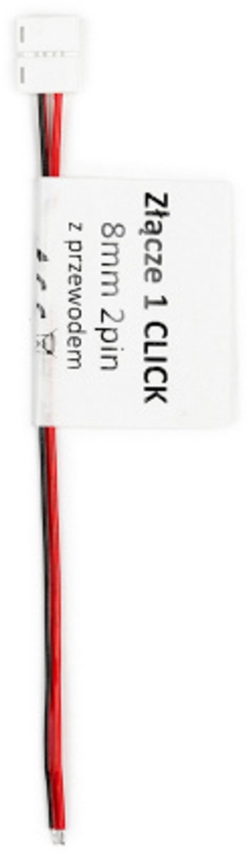 LED Line - LED Strip klik connector- voor 8mm strips- incl. 14cm kabel