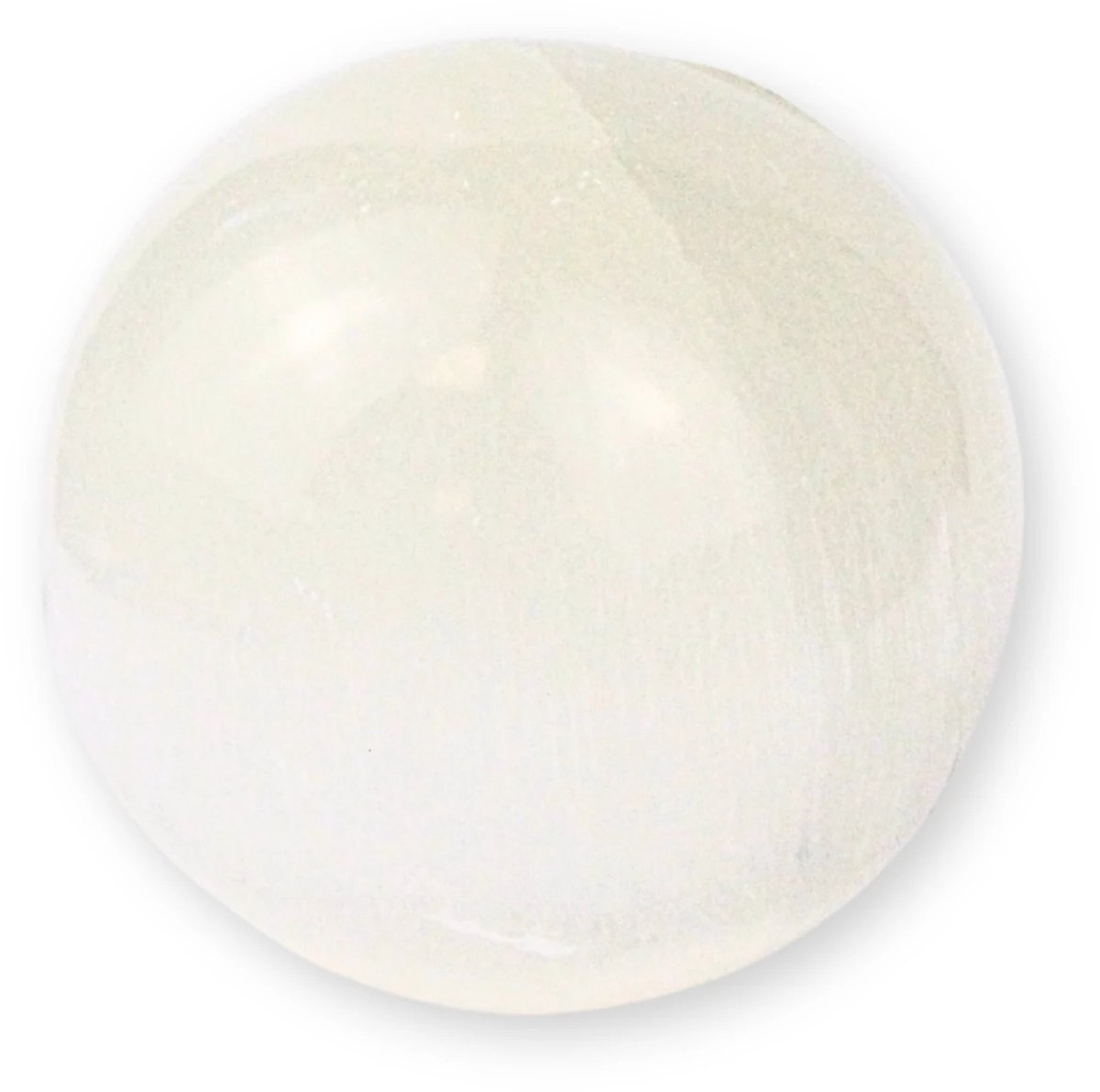 Ruben Robijn Seleniet 7-8 cm edelsteen bol Wit