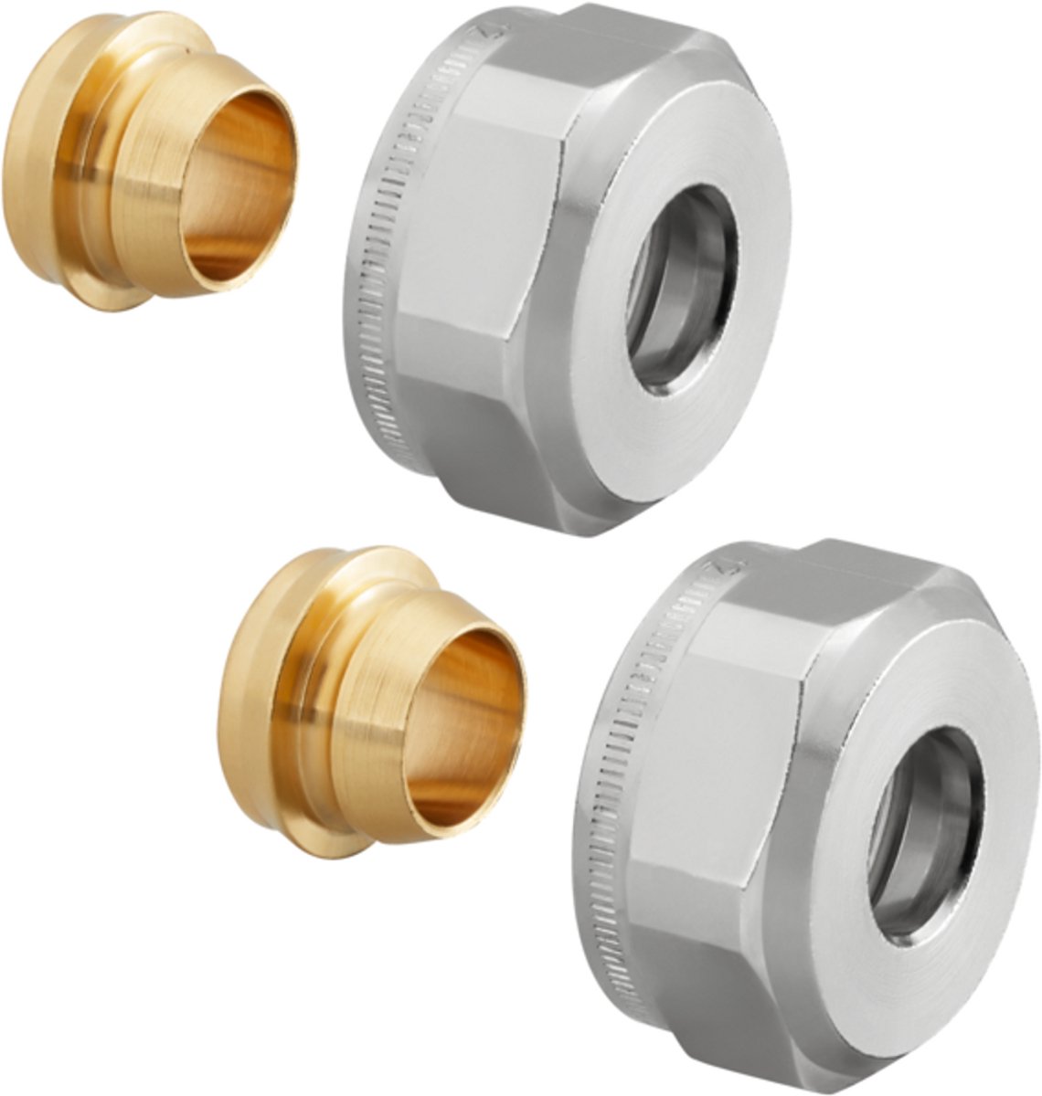 OVENTROP knelringkoppeling Ofix CEP voor G 3/4 AG volgens DIN EN 16313, metaalafdichtend voor koperen buizen, 2-voudig, G 3/4 wartelmoer x 14 mm, 1016862