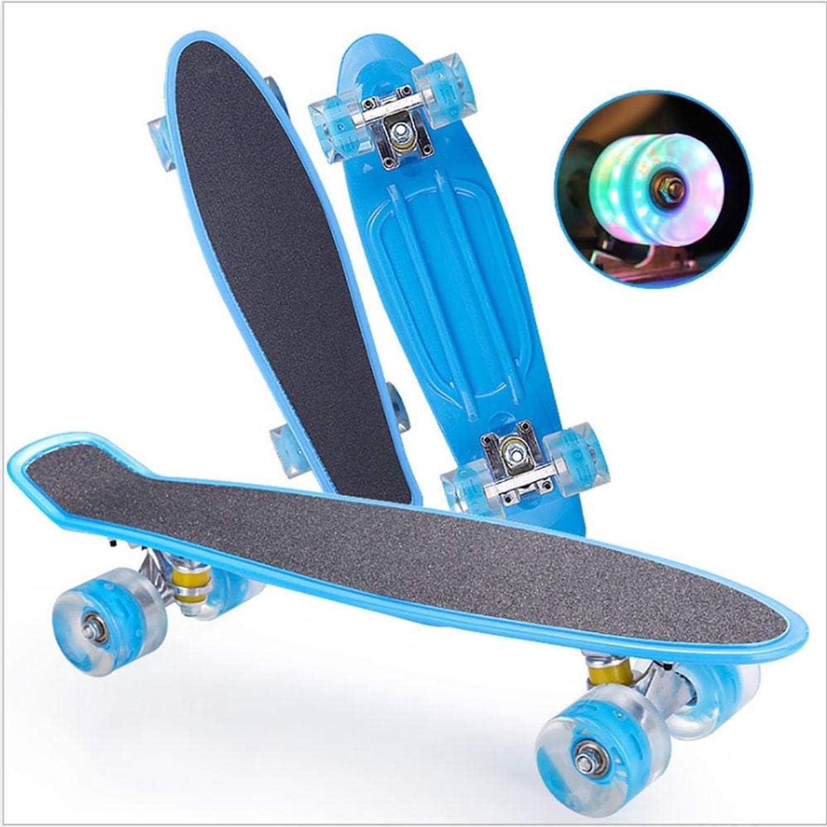 Cruiser skateboard Mini skateboard Kinder skateboard Stad cruisen Oplichtende wielen 22 inch