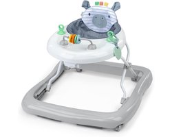 Baby Activiteiten Loopstoel - Loopwagen Peuter - Eerste Stapjes Leren - Drie Hoogte-standen - 49.5 cm Max - Chambray