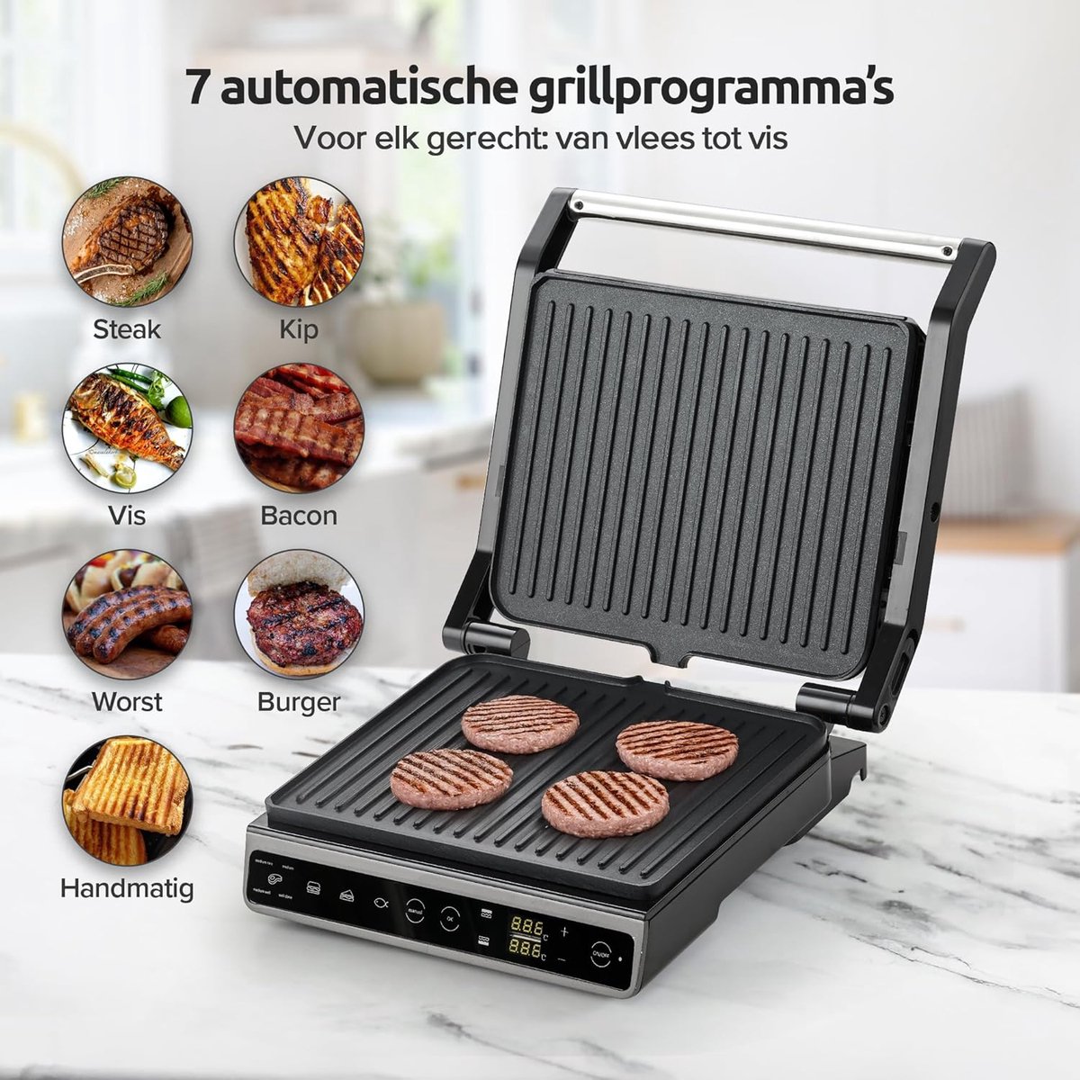 Contactgrill - Tosti-ijzer Panini Grill thumbnail 2