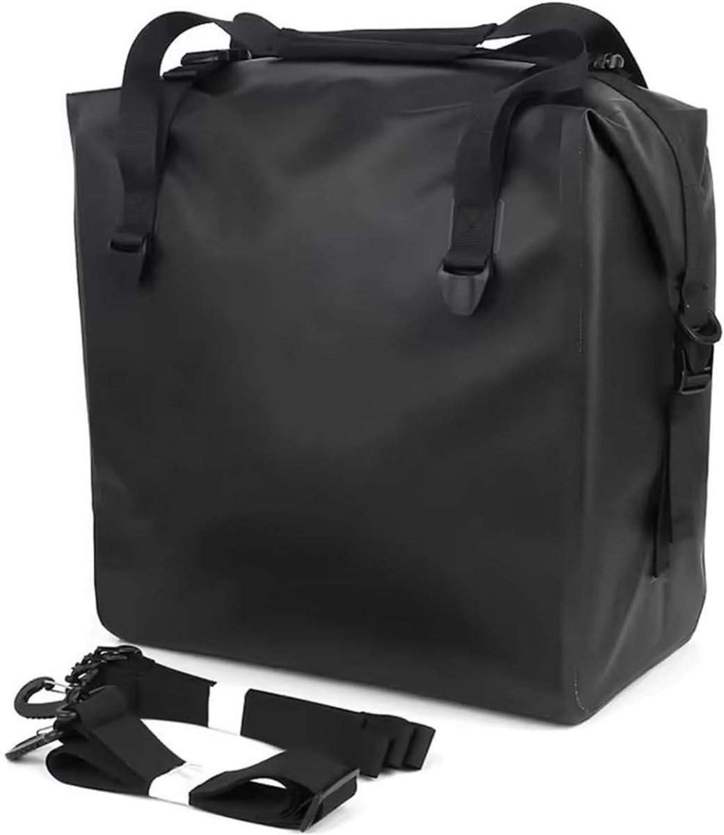 Waterdichte Zadeltas - Motorfiets Tas - Motorreizen Opslag - Antislip Bodem - 37 Liter - Zwart