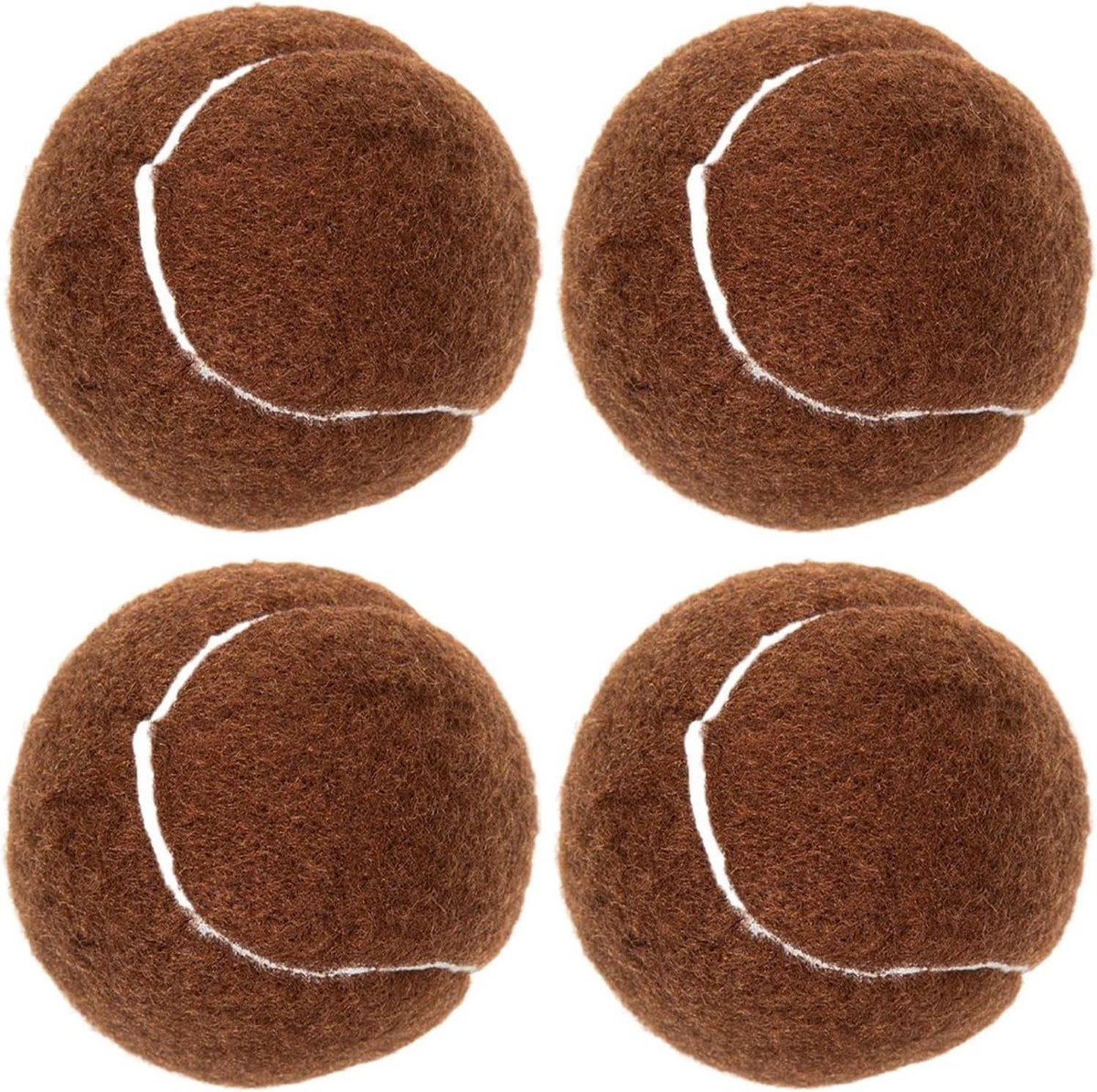 Stoel tennisballen - Meubelbeschermers - Vloer beschermen - Geluiddempend en antislip - 4 stuks - Bruin