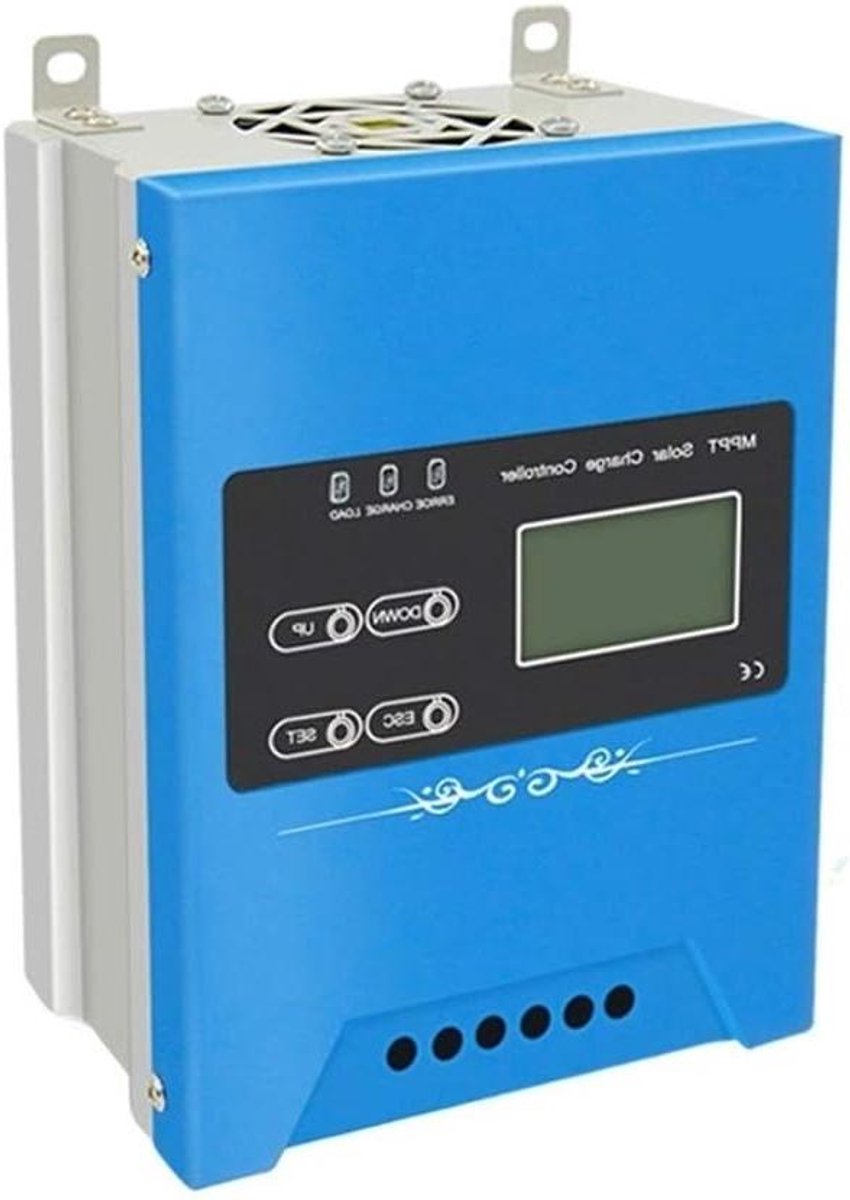 Zonne-laadregelaar, MPPT Solar Charge Controller 12V / 24V 48V Auto Panel Batterij Regulator met WI-FI GPRS 30A 40A 50A LCD-scherm(With WIFI,40A_12V/24V/48V)