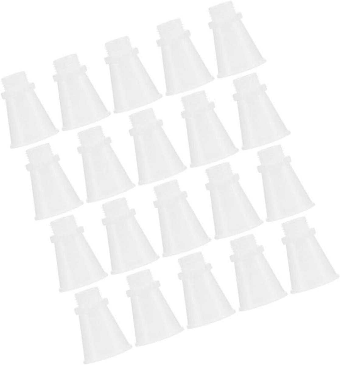 Brandblusser Spuitmonden - Reserveonderdelen - Veiligheid Onderhoud - Duurzaam Plastic - 20 Stuks - Wit