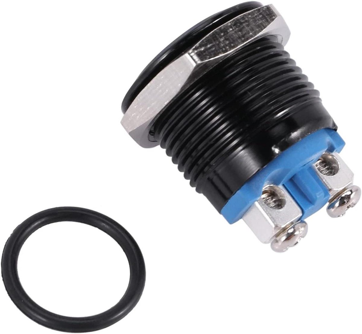 Hoorn Knop - Auto Verwarming - Voertuig Bediening - 16mm Diameter - 12 Volt - Zwart