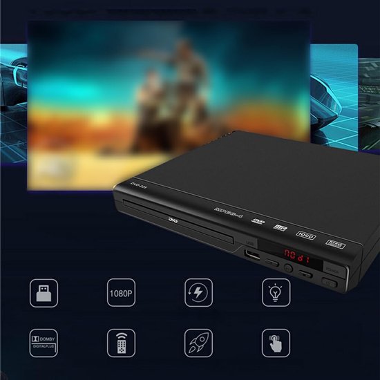 Ailan Regiovrije dvd-spelers met slimme functionaliteit voor HD 1080P video FORCD-speler voor smart tv Regiovrije FORCD-spelers — afbeelding 3