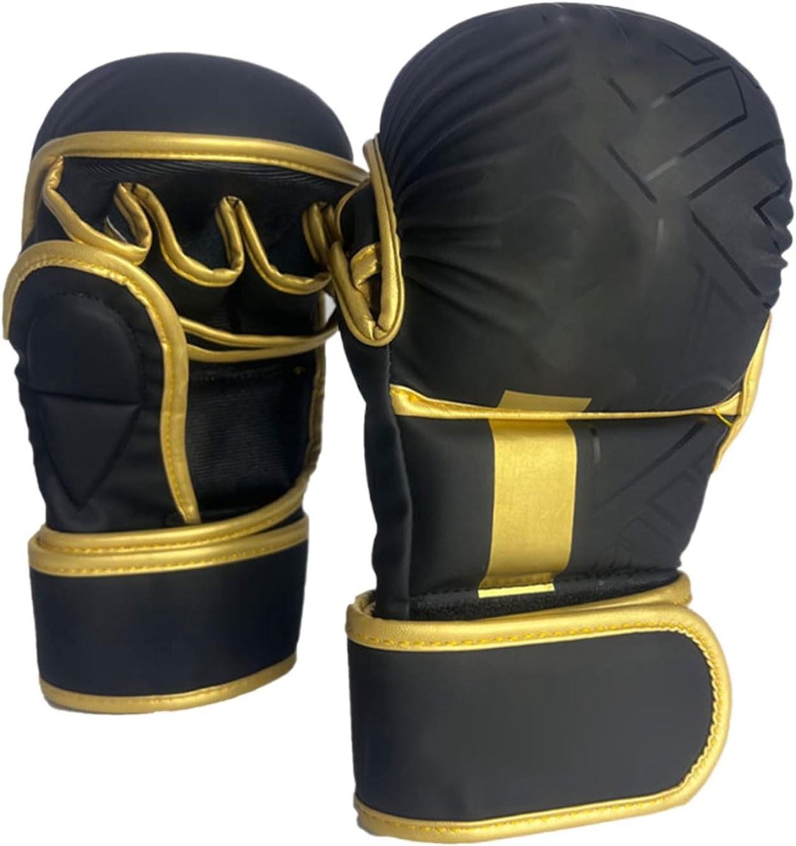 Bokshandschoenen Unisex - Sparring handschoenen - Fitness training - Schokabsorberende schuimzones - L - Goud