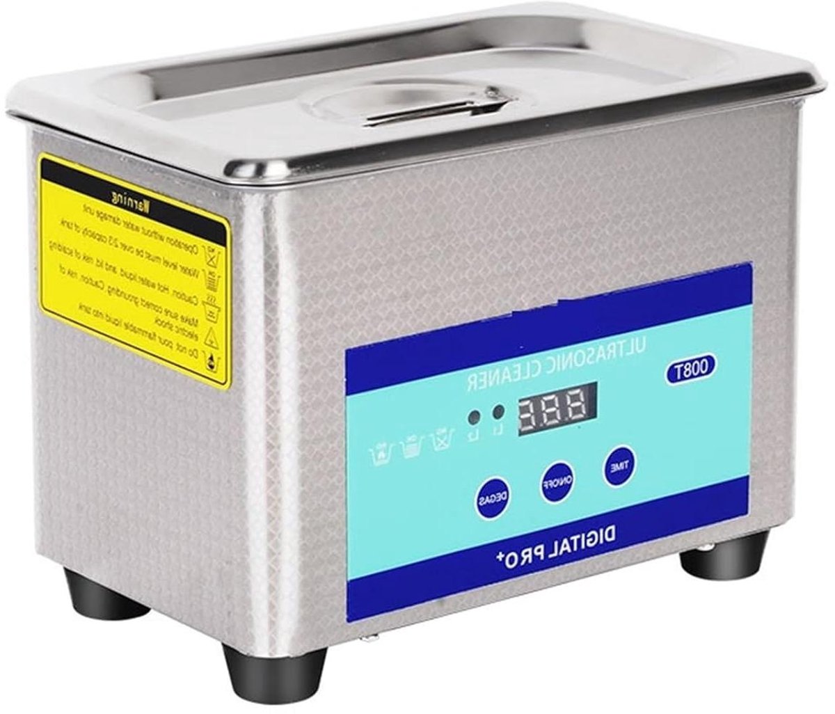 Ultrasone Reiniger - Schoonmaakapparaat - Voorwerpen Reinigen - Met Verwarmingsfunctie - 800ml Tank - Zwart