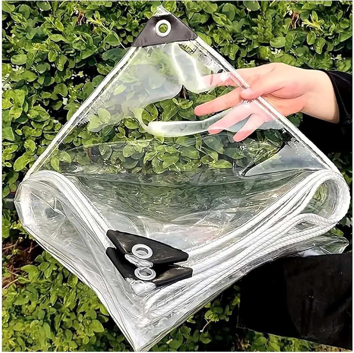 Afdekzeil Waterdicht - Beschermhoes Zeil - Tuinmeubelen Beschermen - Metalen Oogversteviging - 2 x 3 Meter - Blauw