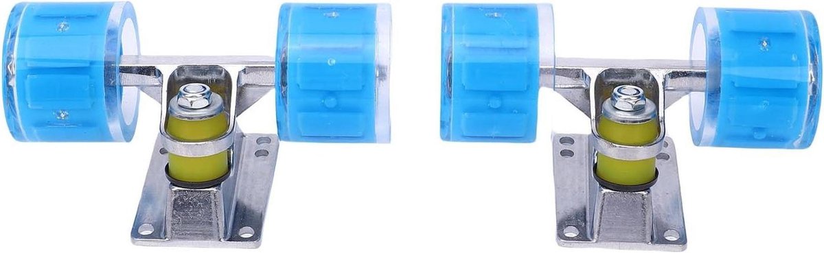 Longboard Trucks Wielenset Skateboard Straat Cruisen PU Magnetische Kernwielen 32 Inch