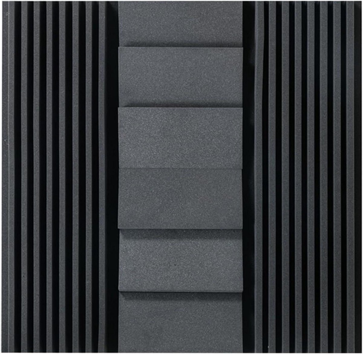 Geluidsisolatie Schuim - Akoestisch Panelen - Studio Behandeling - Piramide Profiel - 90 x 90 cm - Zwart