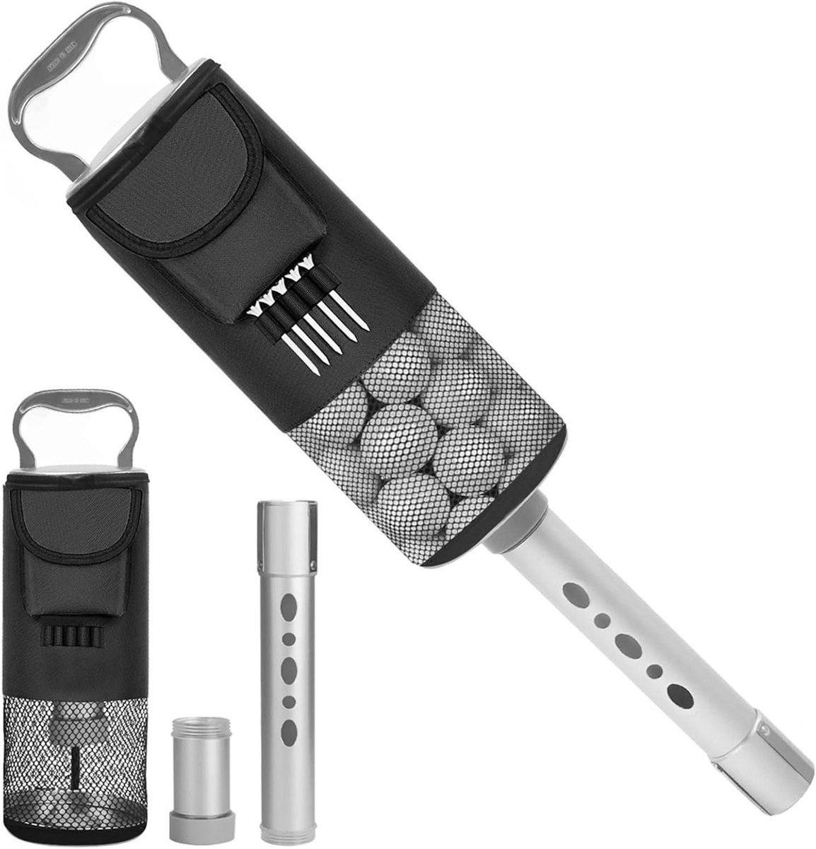 Golfbal Retriever - Bal Verzamelaar - Golf Oefenen - Afneembare Buis - Tot 80 Ballen - Meerkleurig
