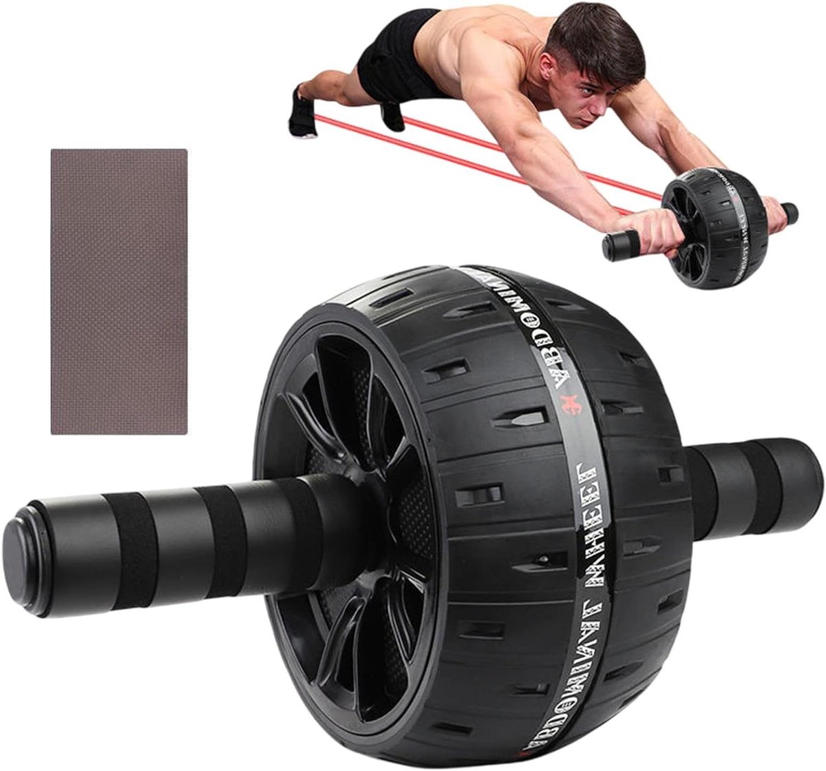 Buikwiel - Oefenwiel Fitnesswiel - Buikspieroefeningen - Stabiel Balansontwerp - 216 x 203 x 136 cm - Niet gespecificeerd