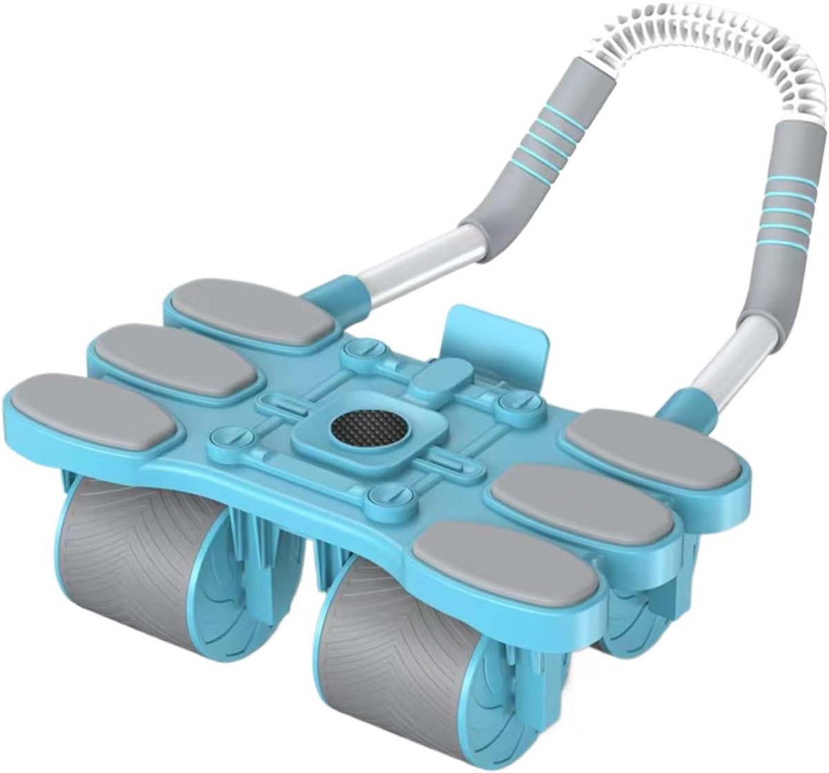 Ab Roller Wiel - Buikspierroller Krachttrainer - Core Training - Automatische Rebound - 32 cm - Blauw