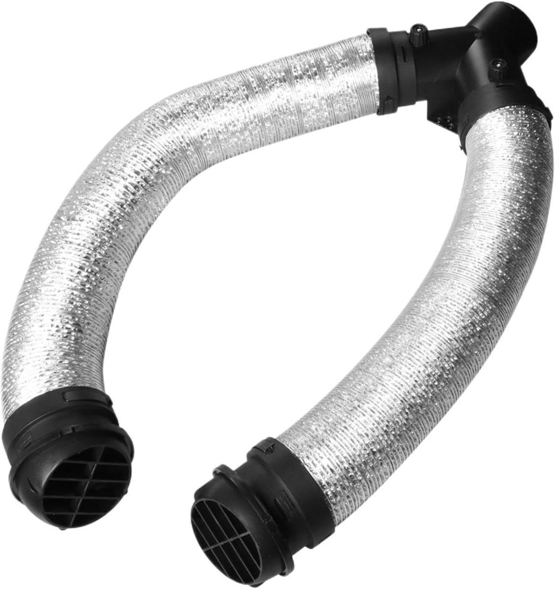 Afvoerslang Droger - Verwarmingsslang - Warme Lucht Verdeling - Drieweg Y-Systeem - Tot 150 cm - Zilver