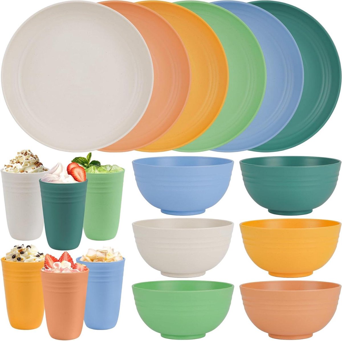 Serviesset 8 Persoons - Serviessets - Bordenset - Chique Bordenset - Porselein - eet servies