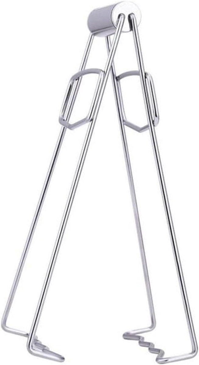 Hete Schotel Clip - Keuken Grijper - Veilig Koken - Opvouwbaar Ontwerp - 18.5 cm - Zilver