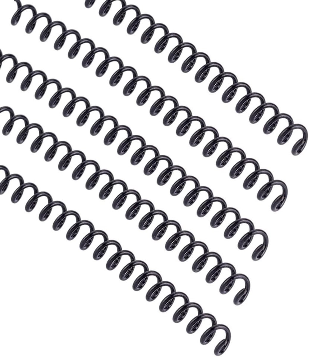TTGoods - Kunststof Spiraalbindende Spoelen 6 mm Zwart 4:1 30 Vel Capaciteit