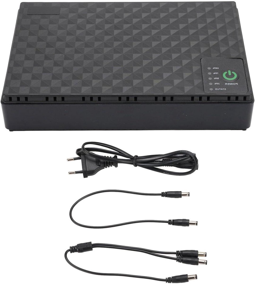 UPS Batterijback-up - Noodstroomvoorziening - Router Stroom - Multi-voltage Uitgang - 10400mAh - Zwart