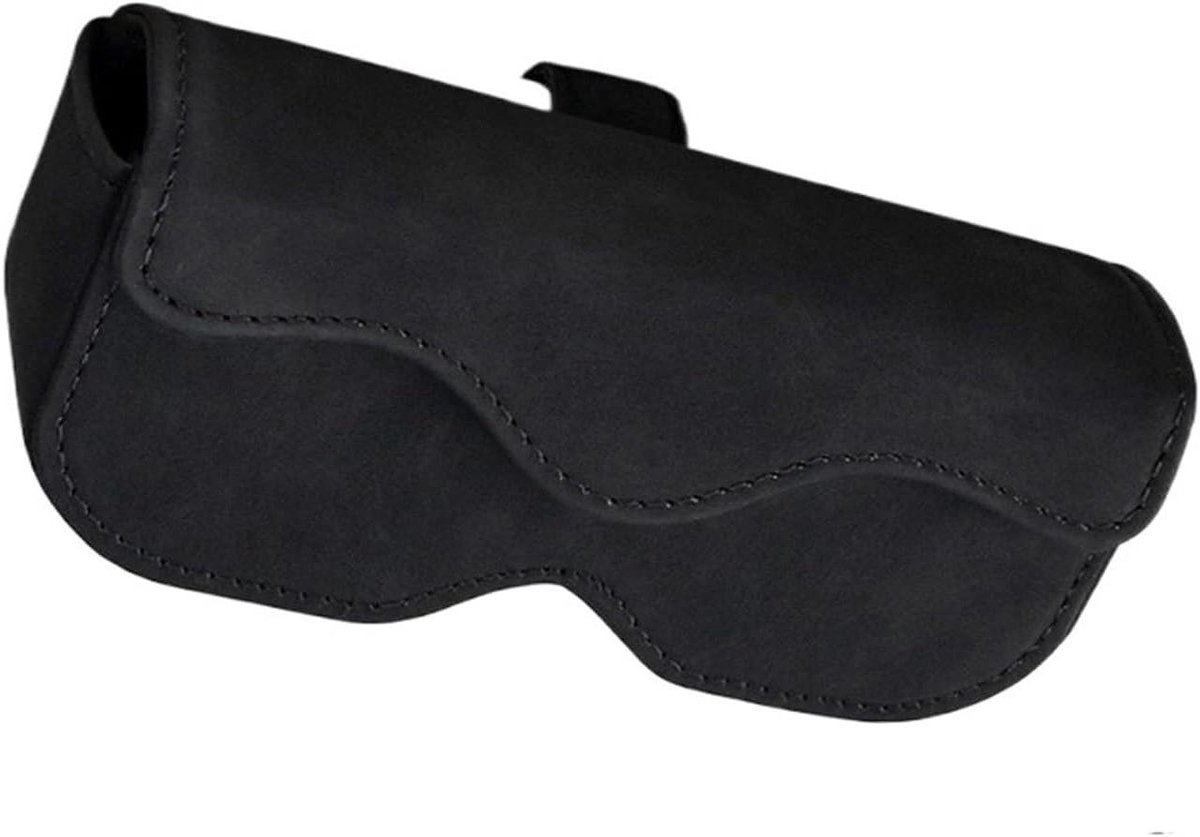 Zonnebrilhouder Auto - Brillenkoker - Veilig Opbergen - Automatische Sluiting - 6.5 Inch - Zwart