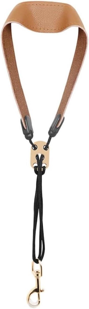 Saxofoon Draagband - Sax Hanger - Muziek Maken - Verstelbare Lengte - 49.5 x 40.5 cm - Khaki