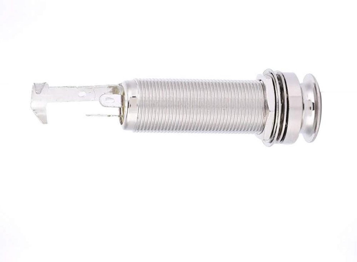 Gitaar Eindpin - Pickup Houder - Muziek Geluid - Koperen Constructie - 6.99 x 5.99 cm - Zilver