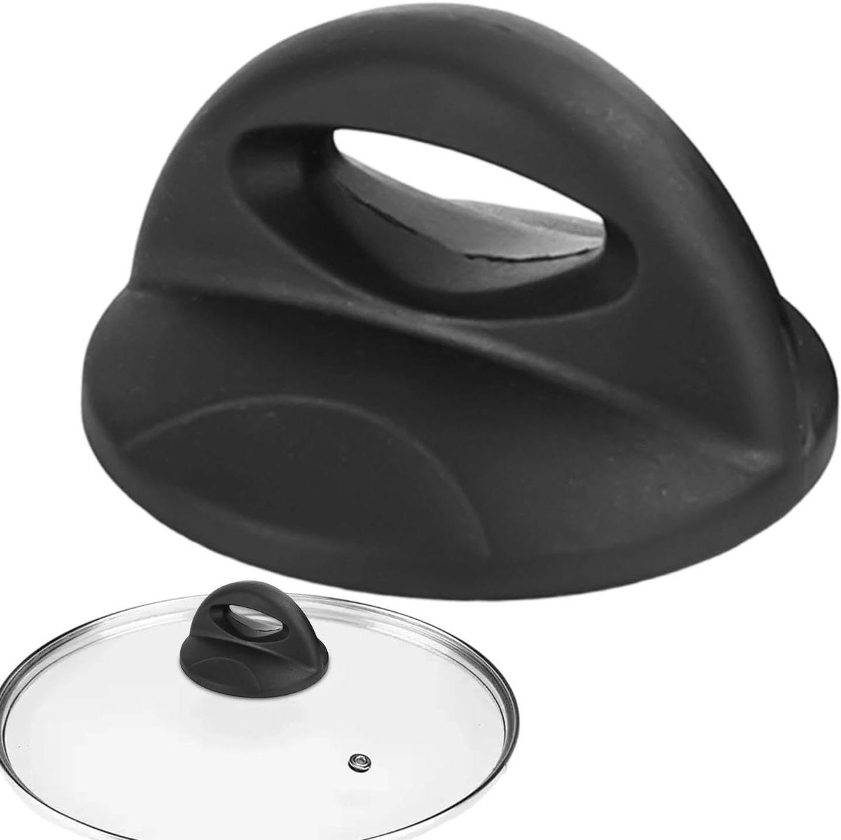 Dekselknop Kookgerei - Pannen Handvat - Keuken Organisatie - Antislip Basis - 6.2 x 6.2 cm