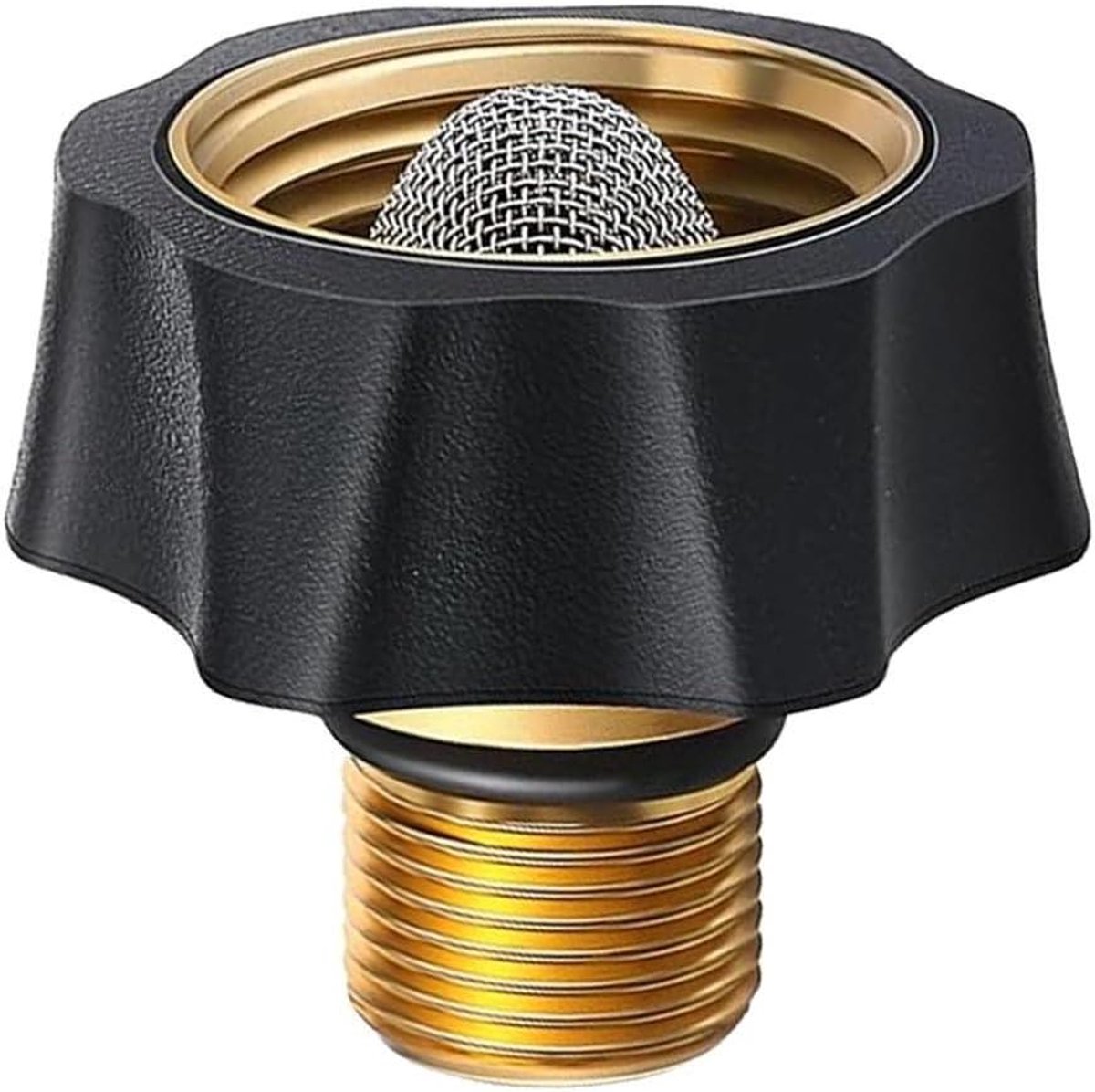 Tuinslang adapterset - Hogedrukkoppeling - Apparatuur beschermen - Met kegelfilter - 2 stuks - Afgebeeld